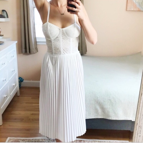 Urban Outfitters Dresses | Nwt Urban Outfitters April Midi Corset Lace